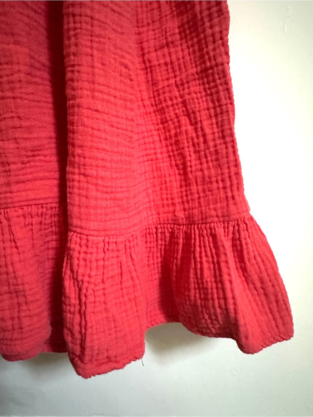Universal Thread Coral Red Tiered Dress - Picture 4 of 7